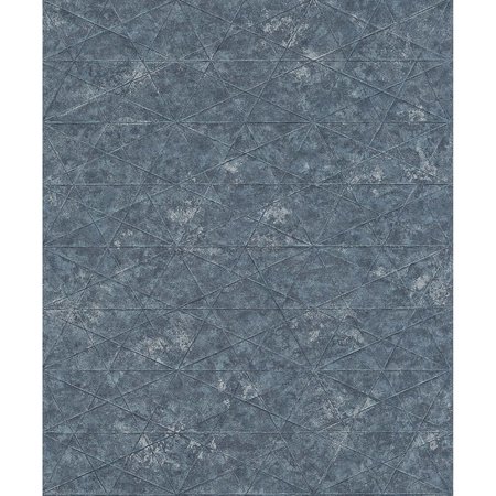 MANHATTAN COMFORT Laval Seth Indigo Triangle 33 ft L X 209 in W Wallpaper BR4096-554366